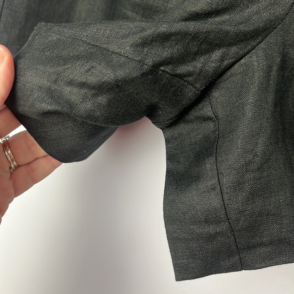 Yerse black linen shorts - Picture 4 of 12